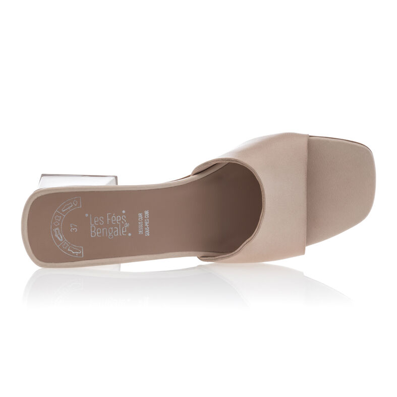 Beige Women's Mules/Clogs