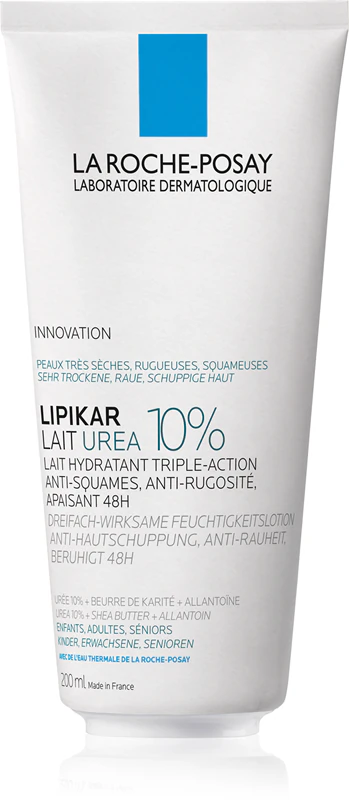 La Roche-Posay Lipikar Lait Urea 10% upokojujúce telové mlieko pre veľmi suchú pokožku