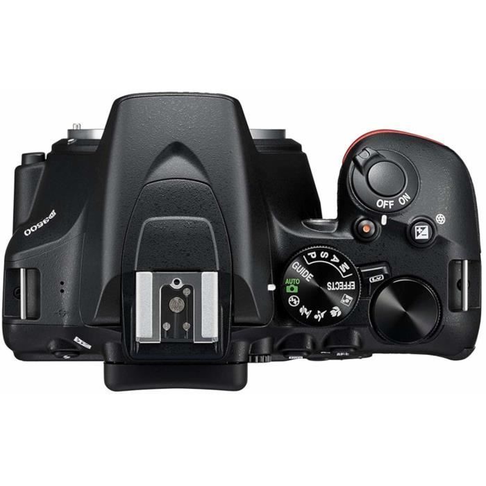 Fotocamera reflex NIKON D3500 + AF-S 18/105 VR - 24,2 MP - DX CMOS - Obiettivo stabilizzato versatile (5,8x) - 3
