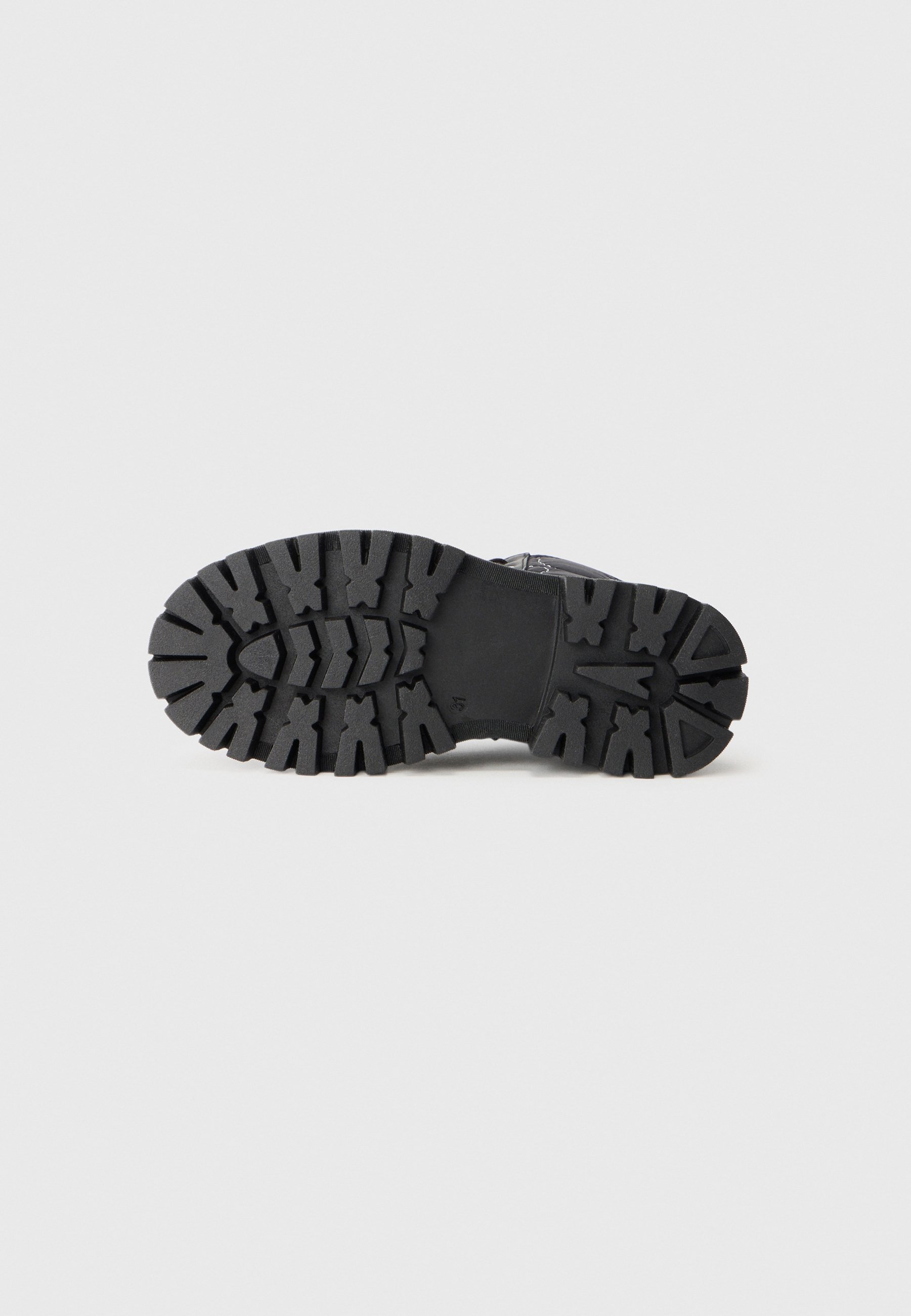 MOSCHINO UNISEX - Stivaletti stringati - nero/argento