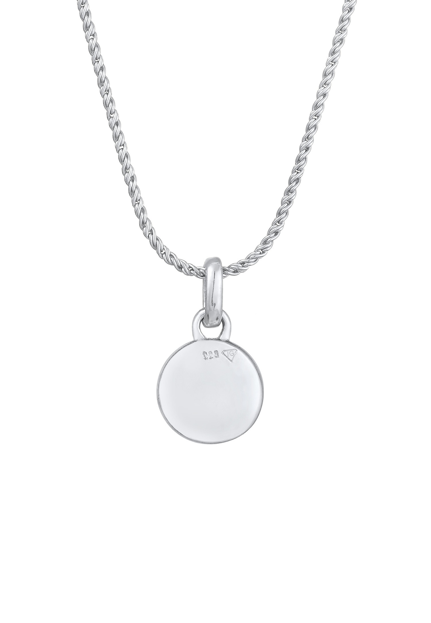 Elli Femmes pendentif solitaire cordon avec cristal en argent sterling 925