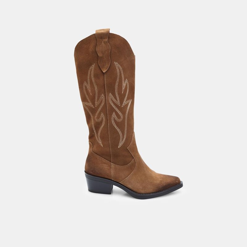BATA damskie zamszowe buty kowbojskie