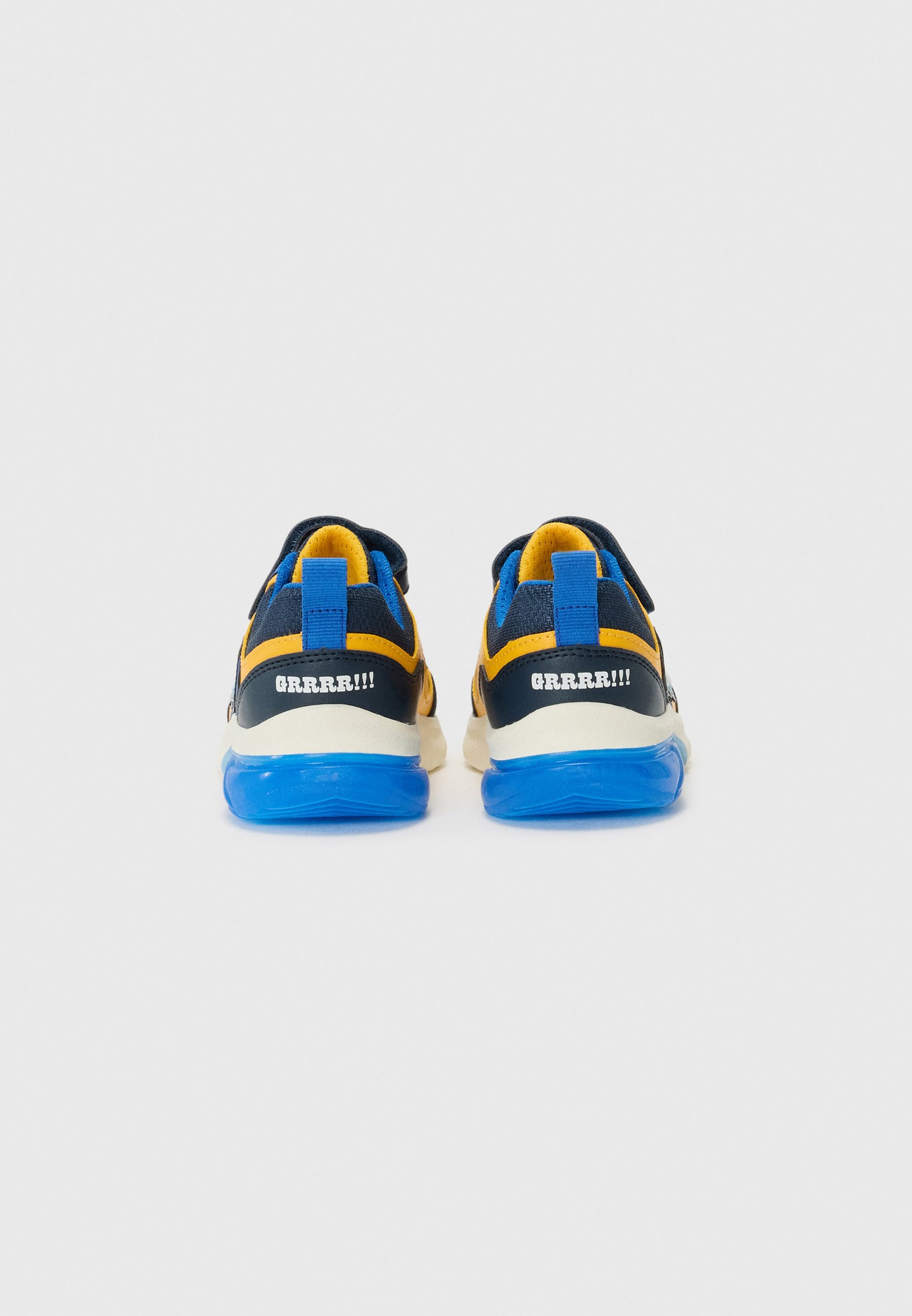 Geox CIBERDRON BOY - Sneakers - marineblauw/geel