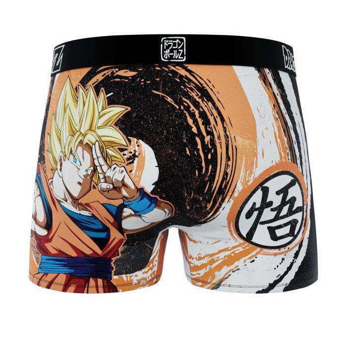 Freegun Boys' Boxer Shorts DRAGON BALL Z, Boys' Underwear - Orange (Pack of 3)