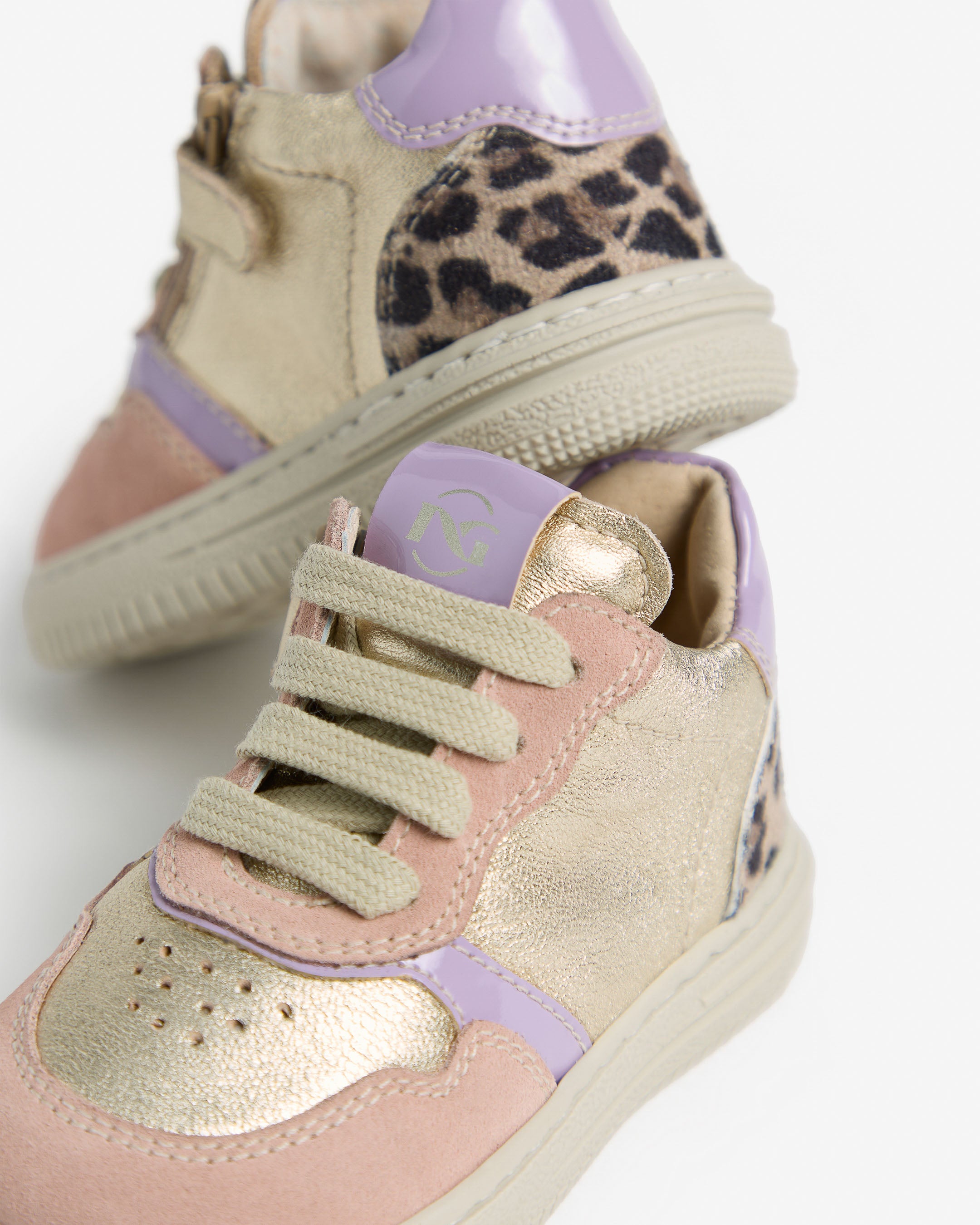  Junior-Sneaker für Mädchen aus Leder, Wildleder und Funktionsmaterial