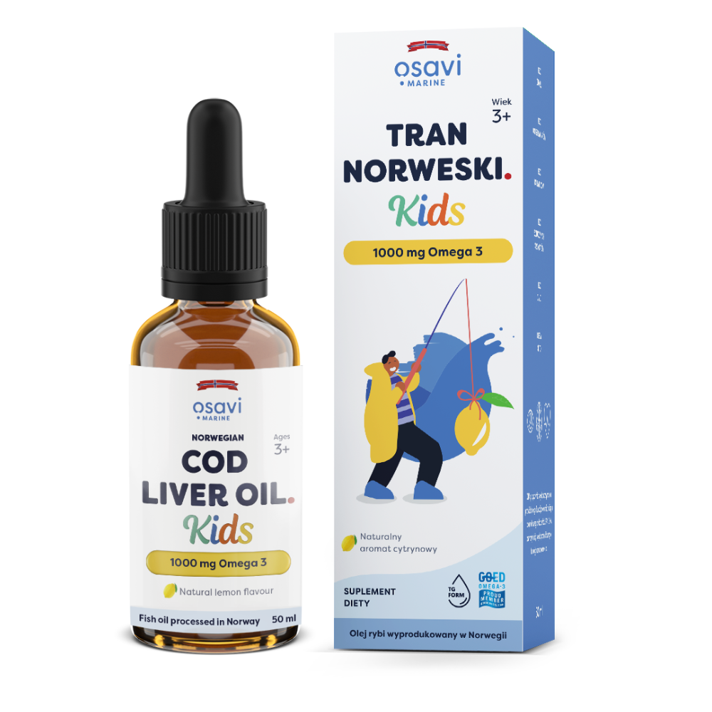 Osavi norsk fiskolja för barn 1000 mg omega 3