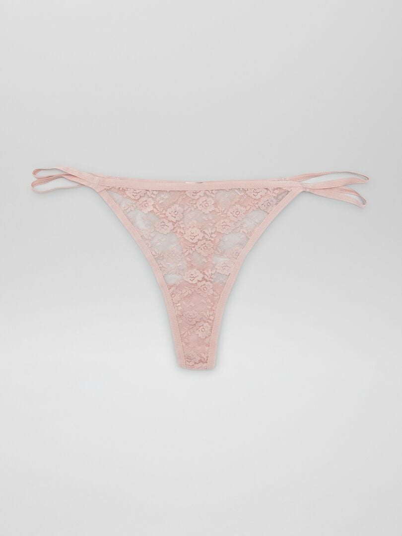 Set van 3 kanten stringtjes - sneeuwwit
