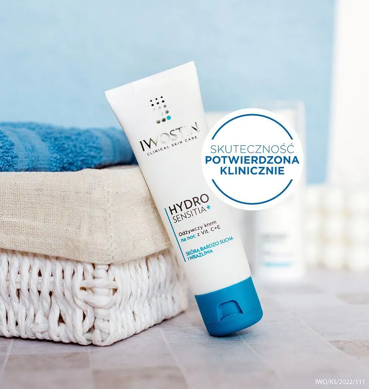 Iwostin Hydro Sensitia Krem na noc z witaminami C+E