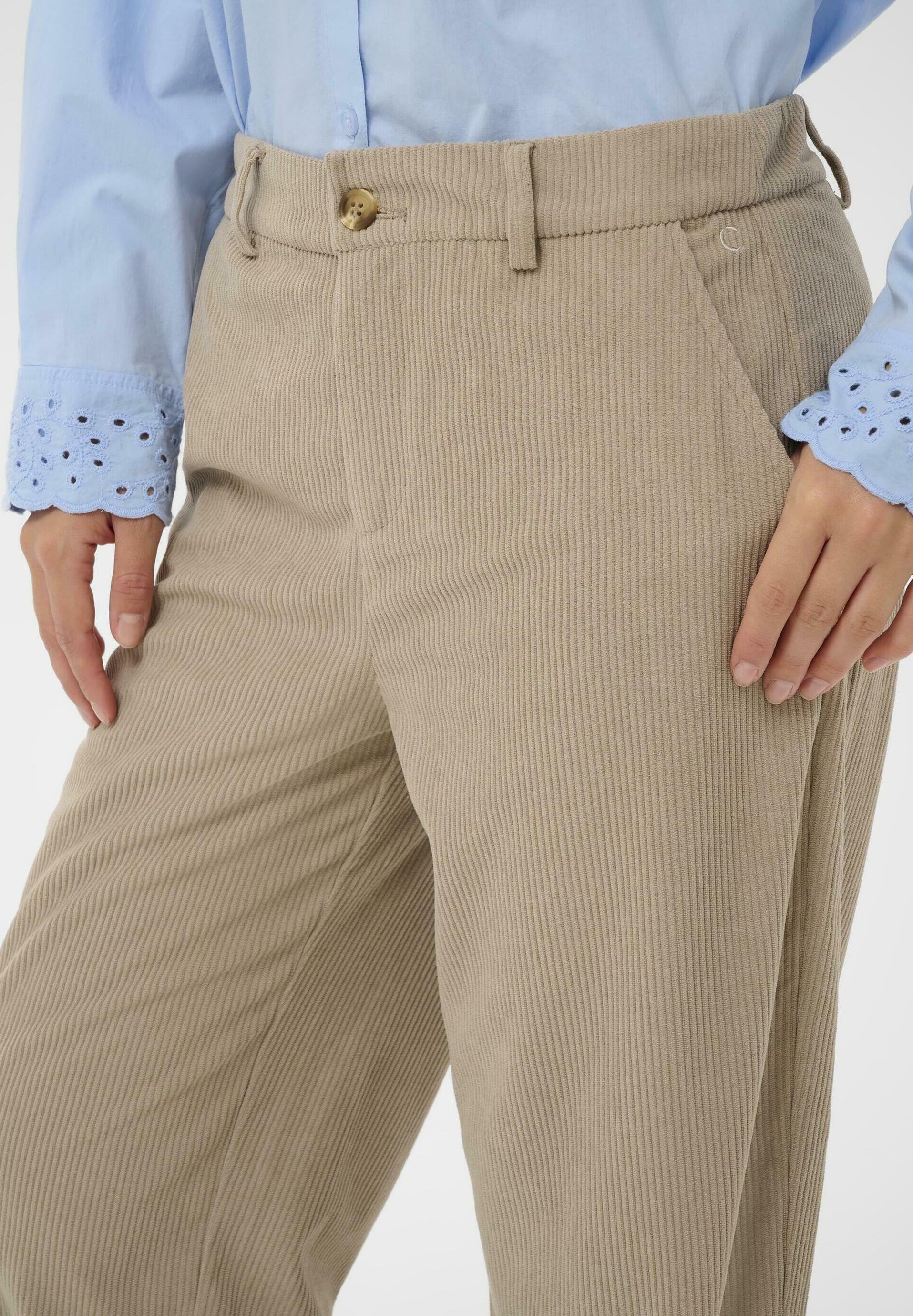 Pantaloni KANNA color crema - ciottolo