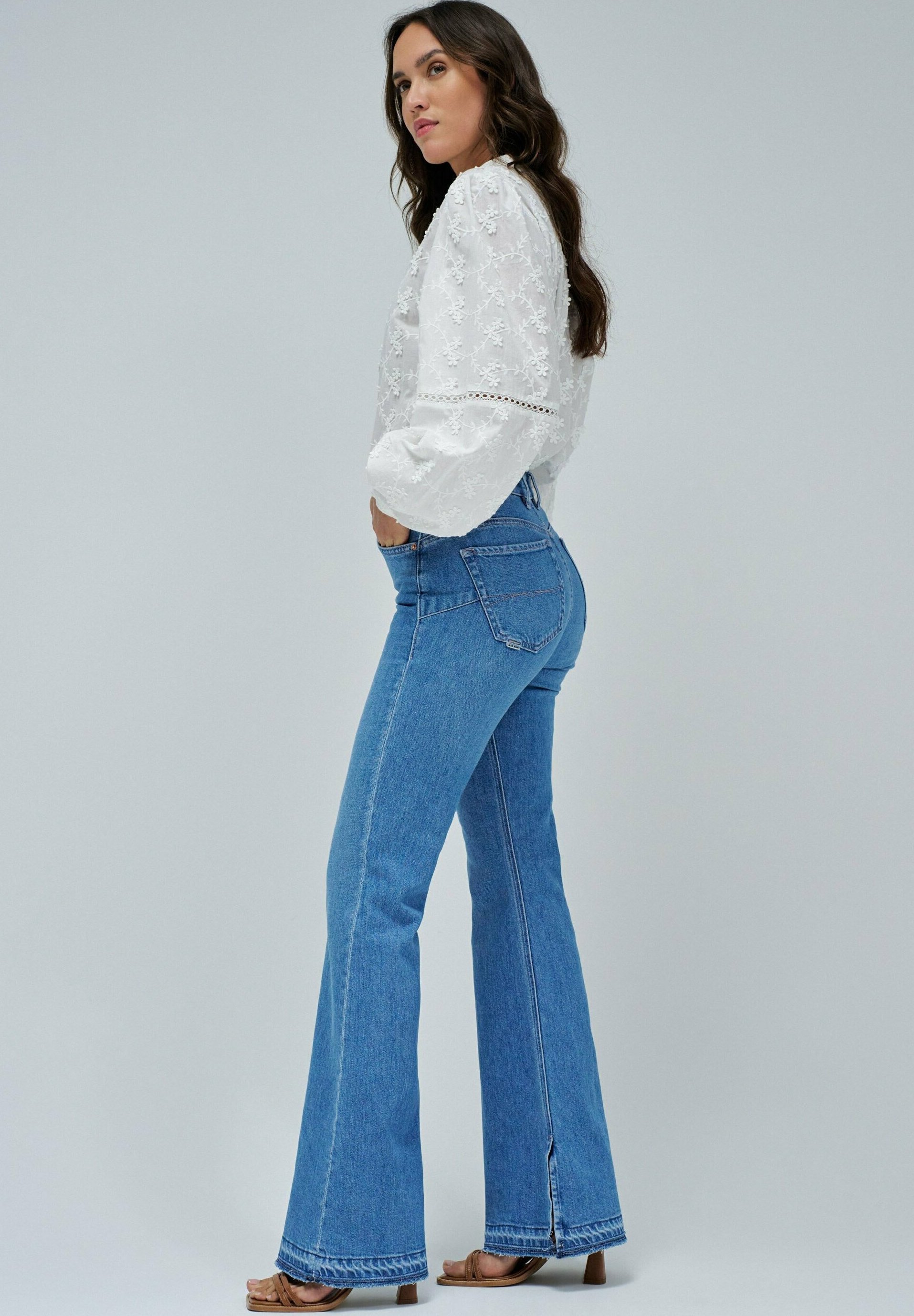 Salsa Jeans FAITH PUSH IN FLARE - Jean bootcut - bleu