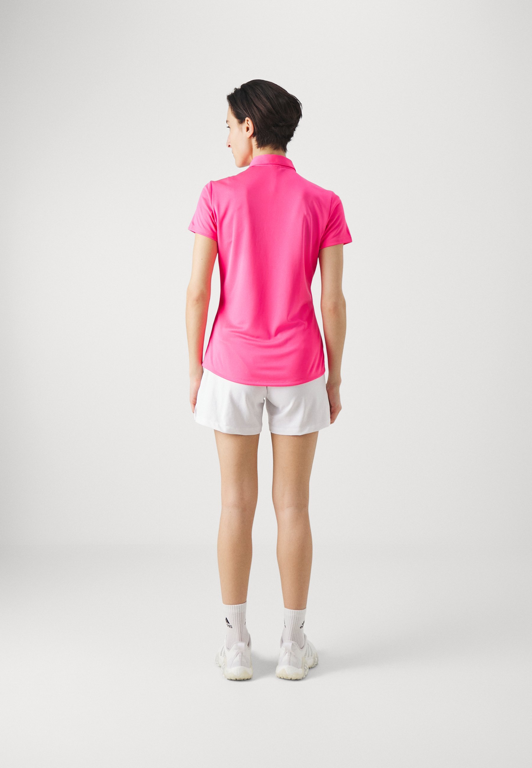 adidas Golf DAME SOLID PERFORMANCE SHORT SLEEVE - Poloskjorter - solar pink