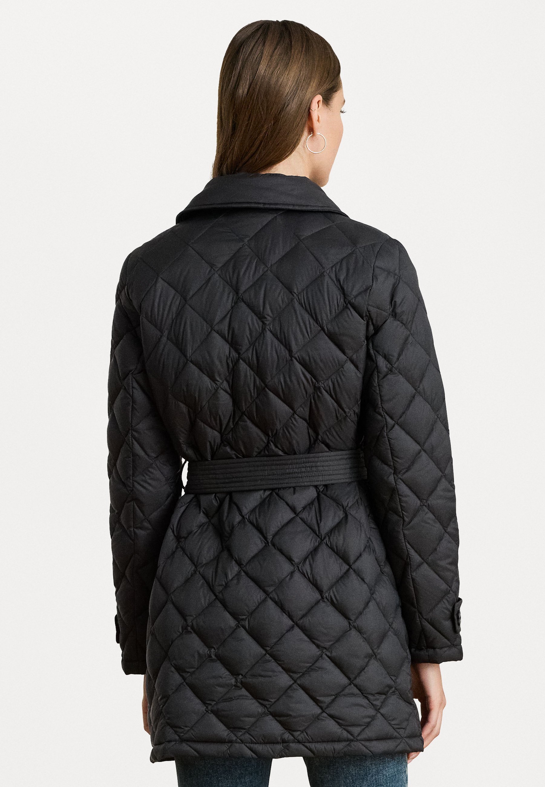 Lauren Ralph Lauren DIAMOND GEWATTEERDE DONSTRENCHTCOAT - Donsjas - zwart