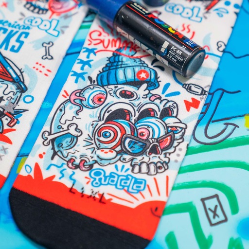  American Socks Fresh Mid High Strumpor
