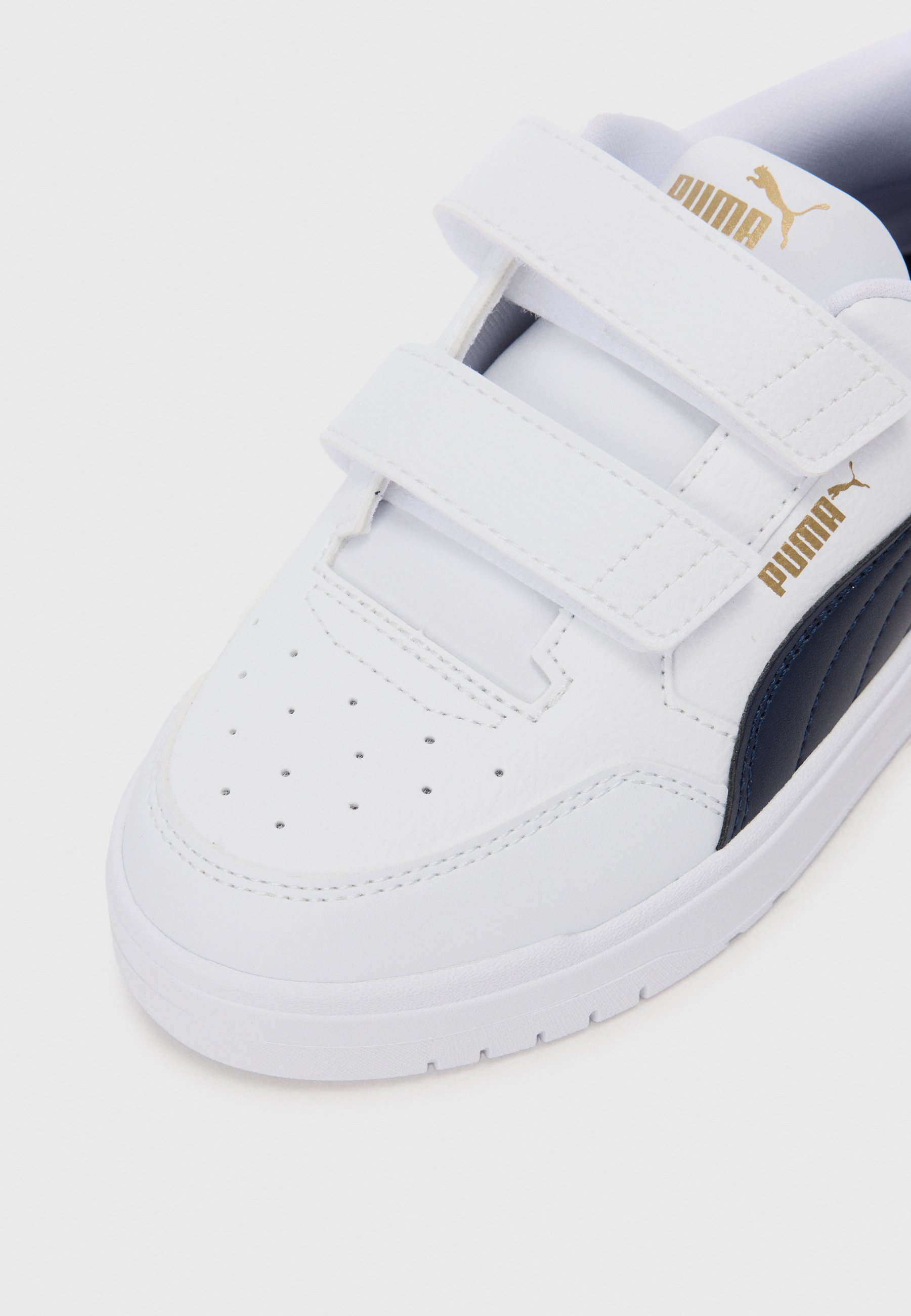 Puma SHUFFLE DOWNTOWN UNISEX - Sneakers - wit/nieuw marineblauw/voor altijd rood