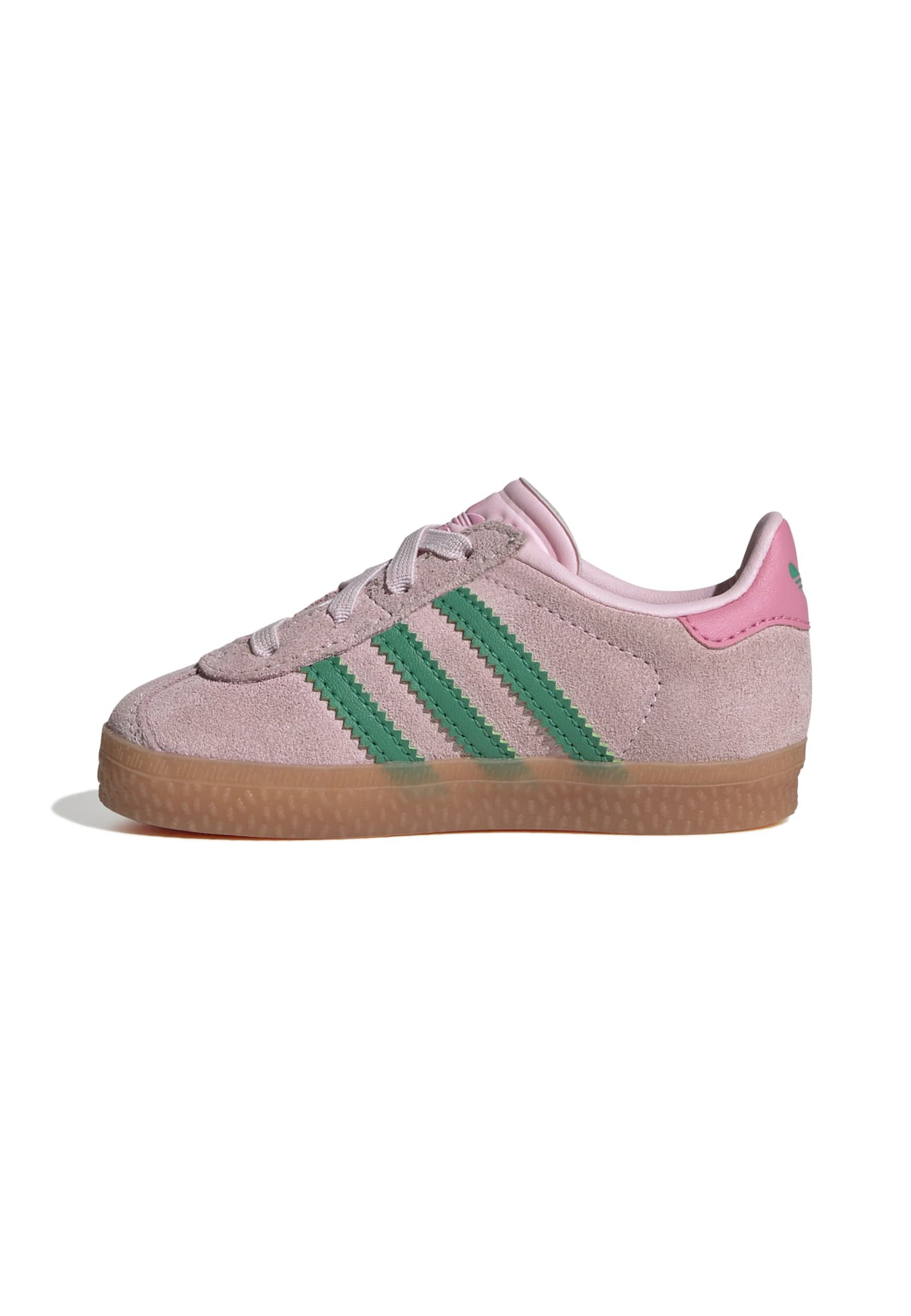adidas Originals GAZELLE COMFORT CLOSURE LACETS ÉLASTIQUES ENFANT - Baskets - rose clair vert court rose bonheur
