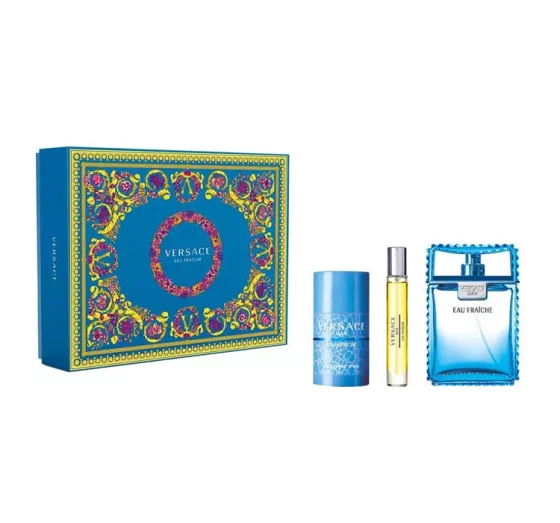Versace Eau Fraîche woda toaletowa 100 ml   10 ml   dezodorant sztyft 75 ml