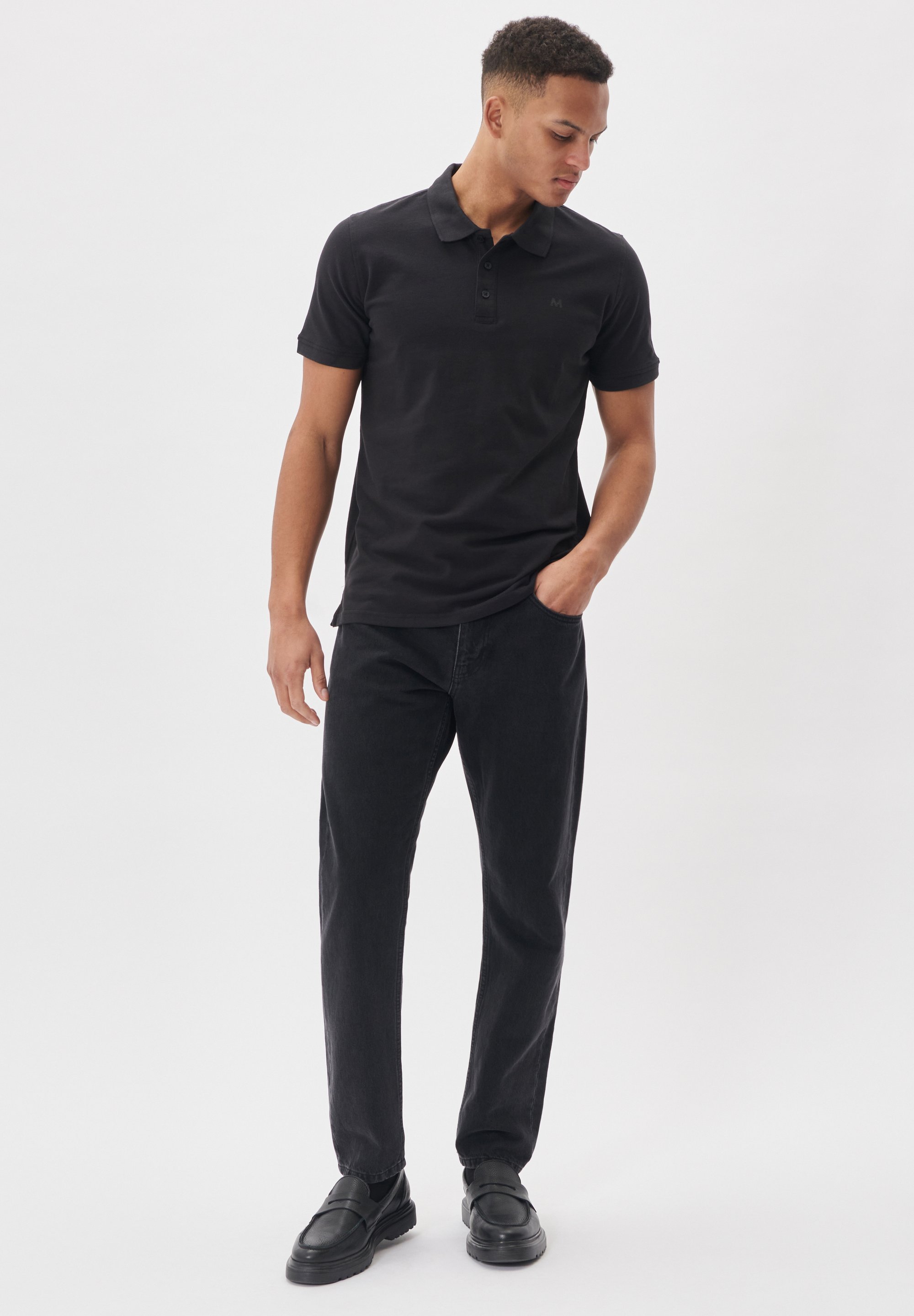 Matinique POLEO MELANGE - Poloshirt - zwart