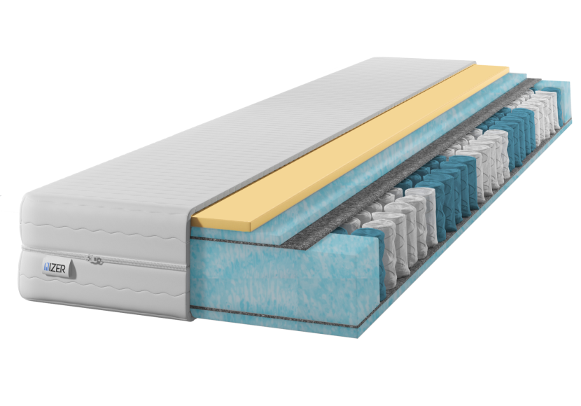 Materac sprężynowy GOLD Aqua   VISCO 70x190 23cm|7-stref | H2/H3|