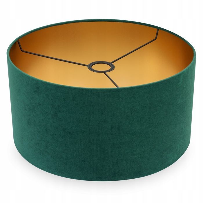 Lieriönmuotoinen lampunvarjostin - Light-Home - MEDIOLAN 2360/35/Z - Kultainen sametti - 35 cm - Monivärinen