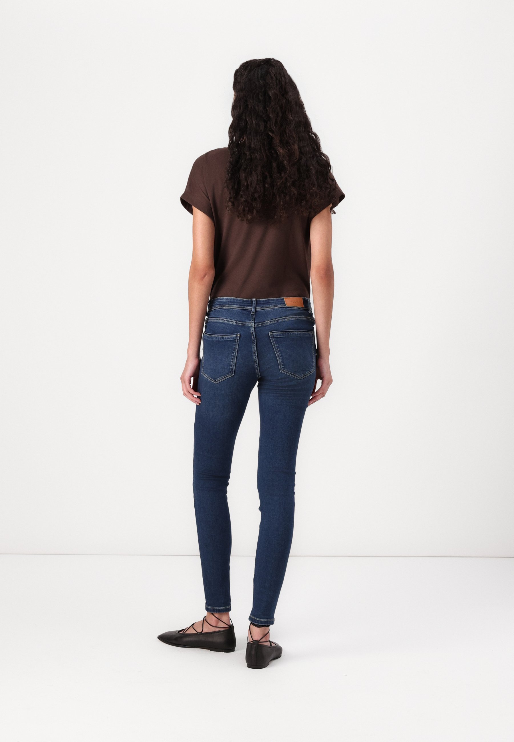 Vero Moda VMTANYA PIPING - Jegging - donkerblauw denim