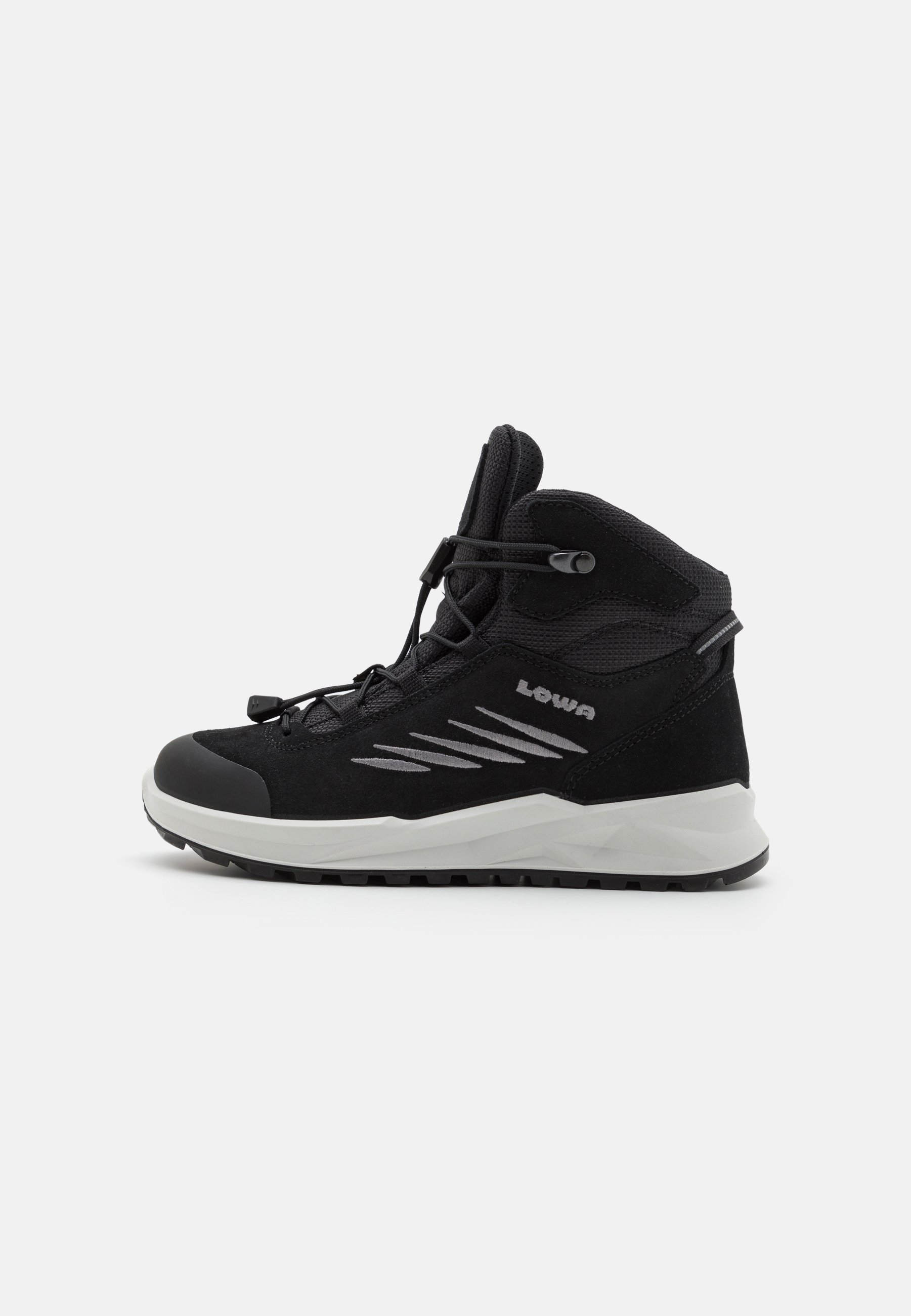 Lowa CALLISTO GTX MID JR UNISEX - Buty zimowe - czarno-białe