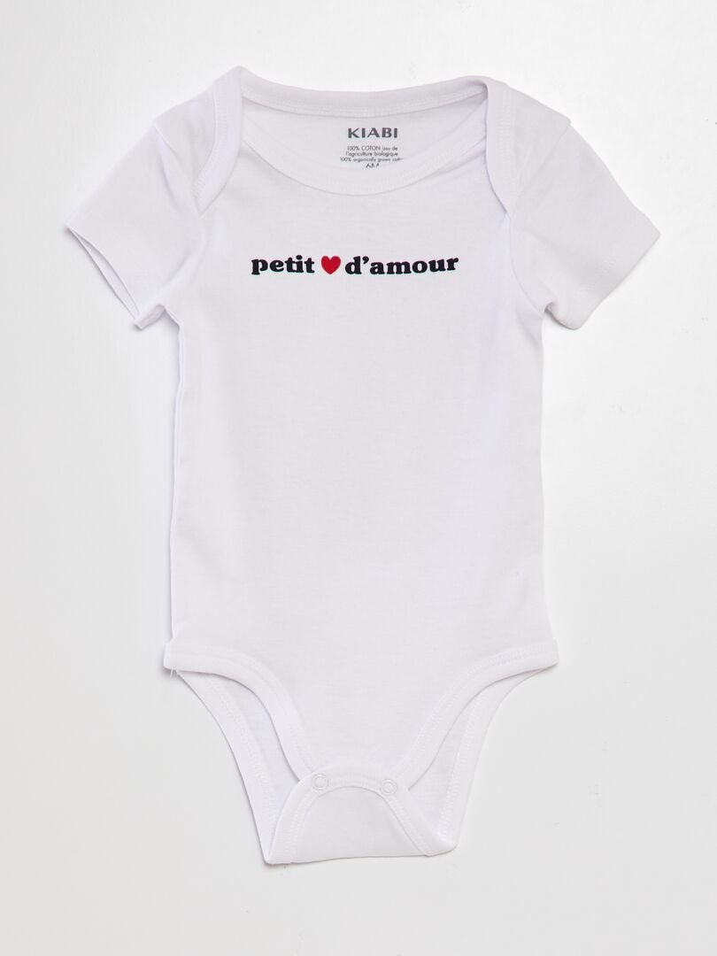 Conjunto de 2 bodys estampados - BLANCO