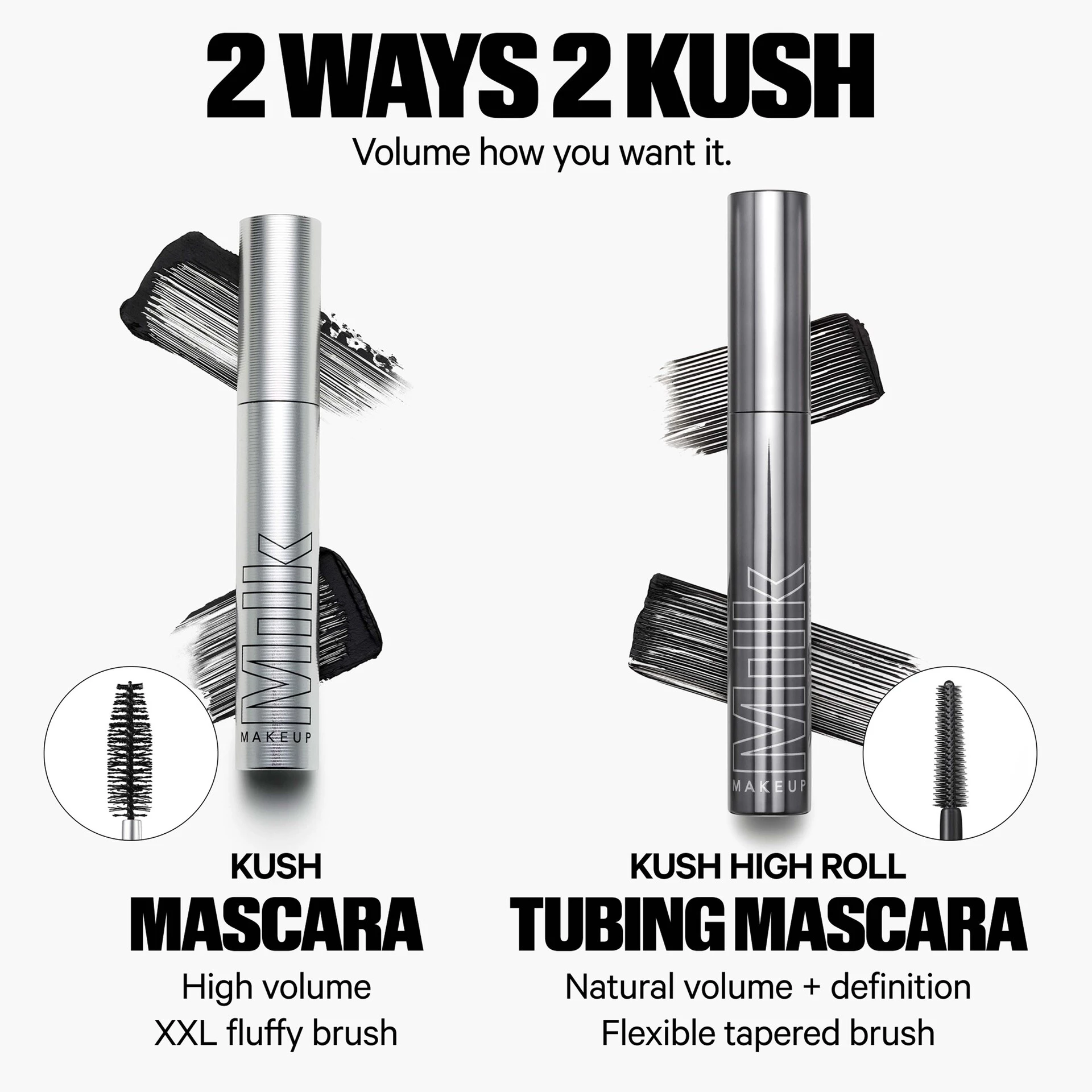 KUSH Rimel cu rolă înaltă Negru - MILK Makeup