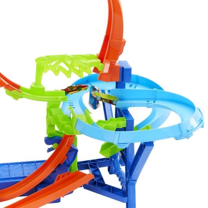 Hot Wheels - Piste Multi Crash - Coffret propulseur motorisé et voiture - Hot Wheels - JFD12
