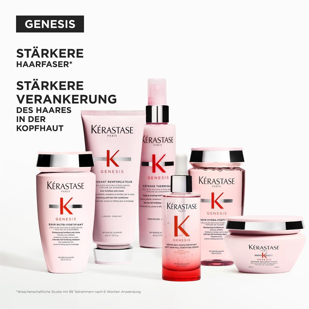 Kérastase Genesis Sérum Anti-Chute Fortifiant, Stärkende Haarkur für feines und brüchiges Haar, Gegen Haarausfall und Haarbruch