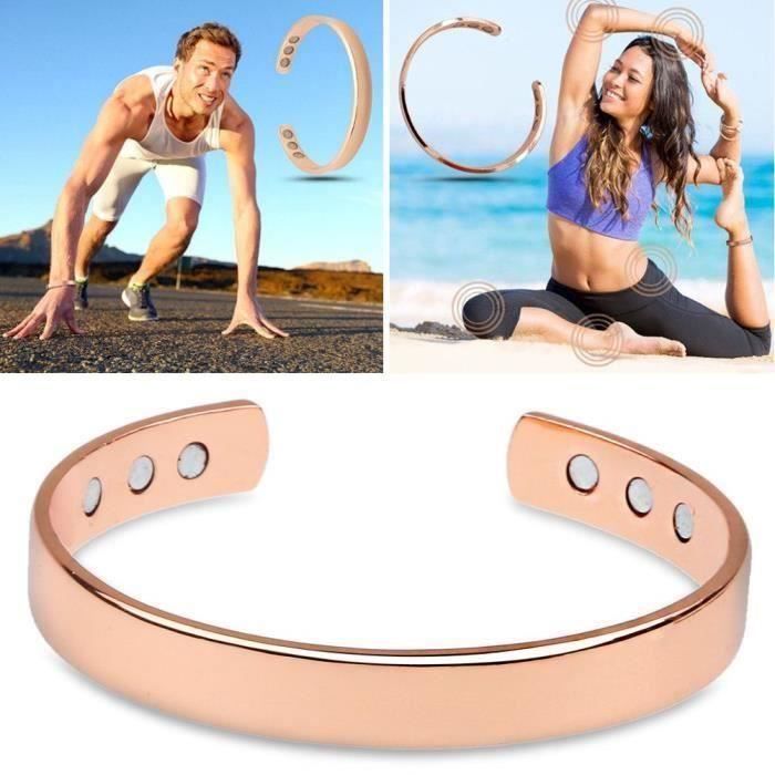Pulseira - Cobre - Unissex - Magnética - Ajustável - Alívio da Dor