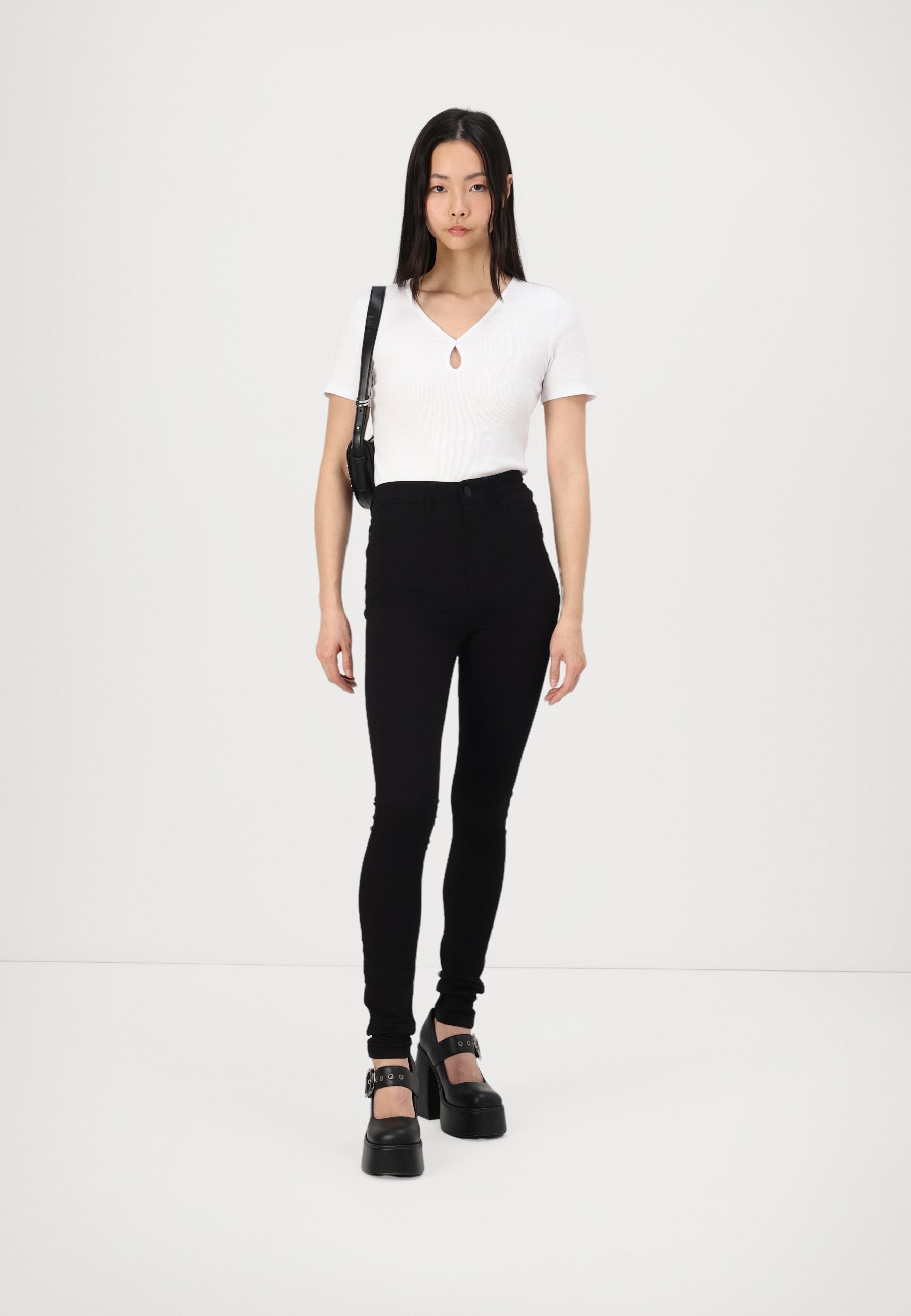 Noisy May NMCALLIE - Jeggings - zwarte denim
