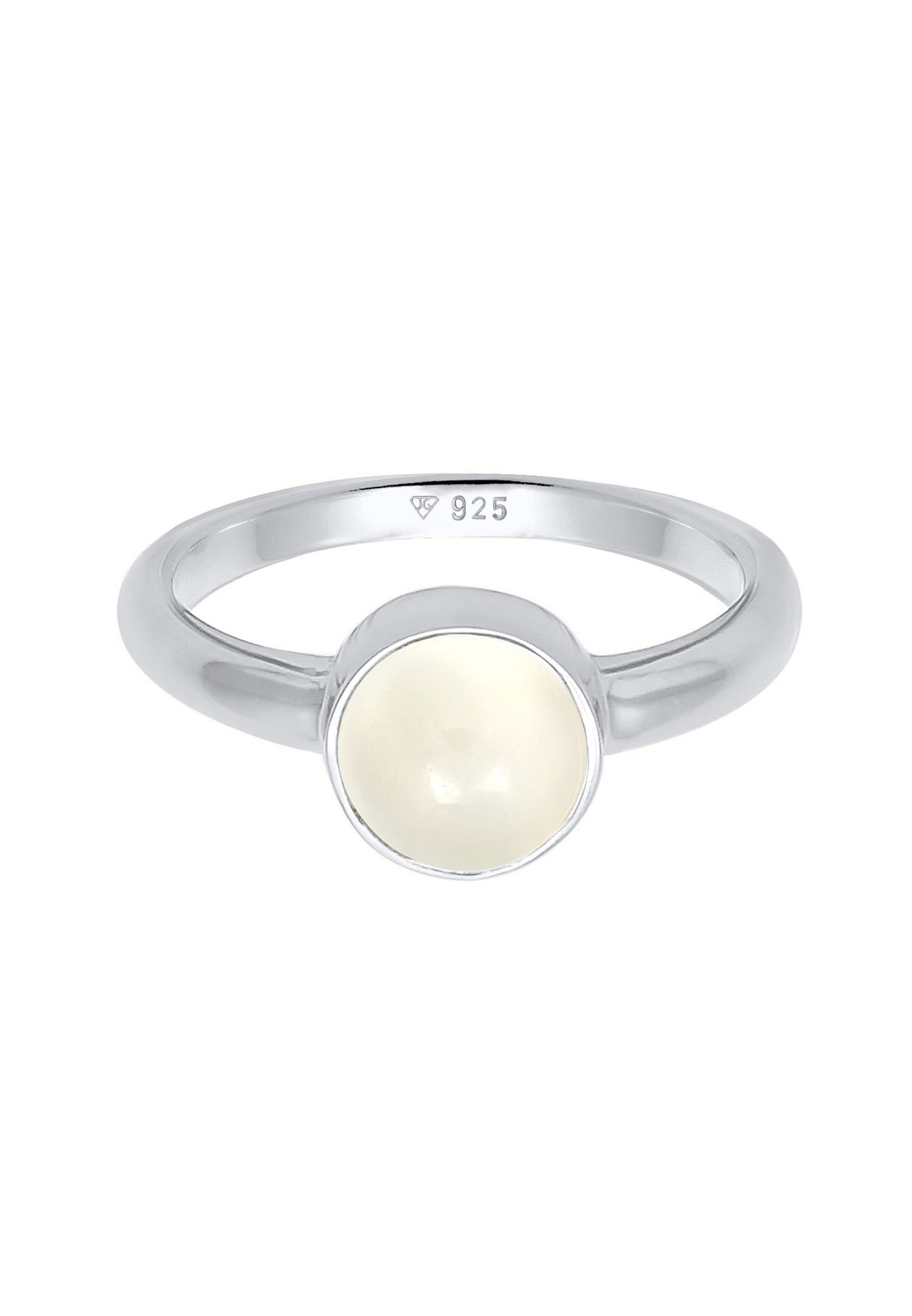 Elli Femmes Solitaire avec Pierre de Lune en Argent Sterling 925
