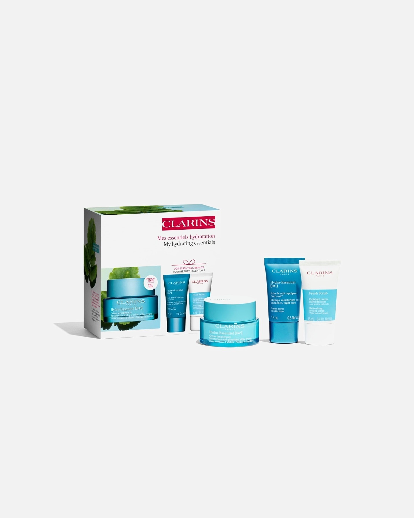 Clarins Hydra-Essentiel sejas kopšanas komplekts Hydra-Essentiel [HA²] – mana mitrināšana. - Hydra-Essentiel [HA²] komplekts