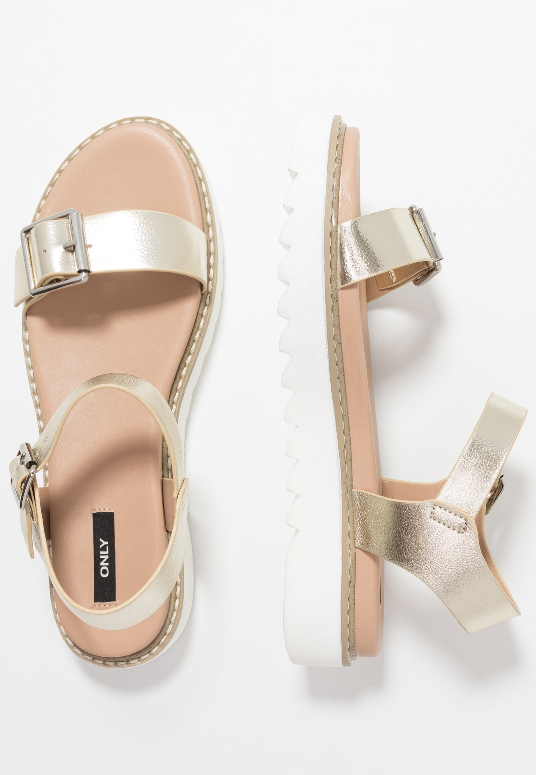 ONLY SHOES ONLMALU CHUNKY - Platvorm sandaalid - kuldsed