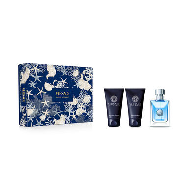Versace Pack Pour Homme Eau de Toilette Parfymesett for menn 50 ml 50 ml