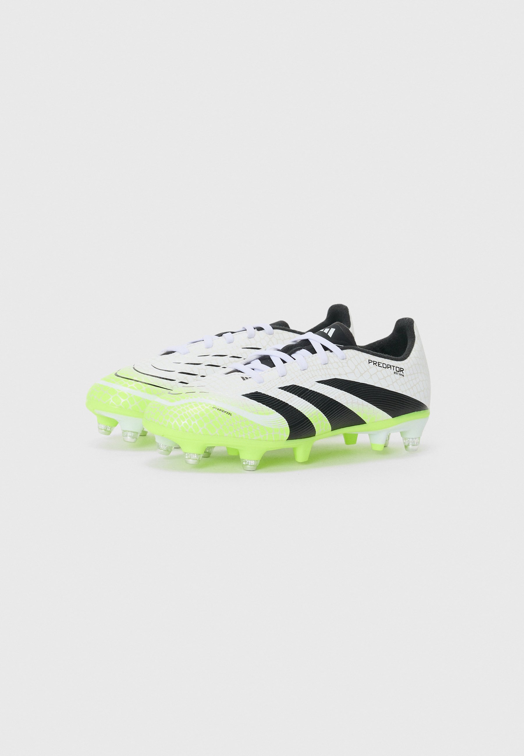 adidas Performance PREDATOR LEAGUE UNISEX - Voetbalschoenen voor stevige ondergrond - wit/core black/lucid lemon