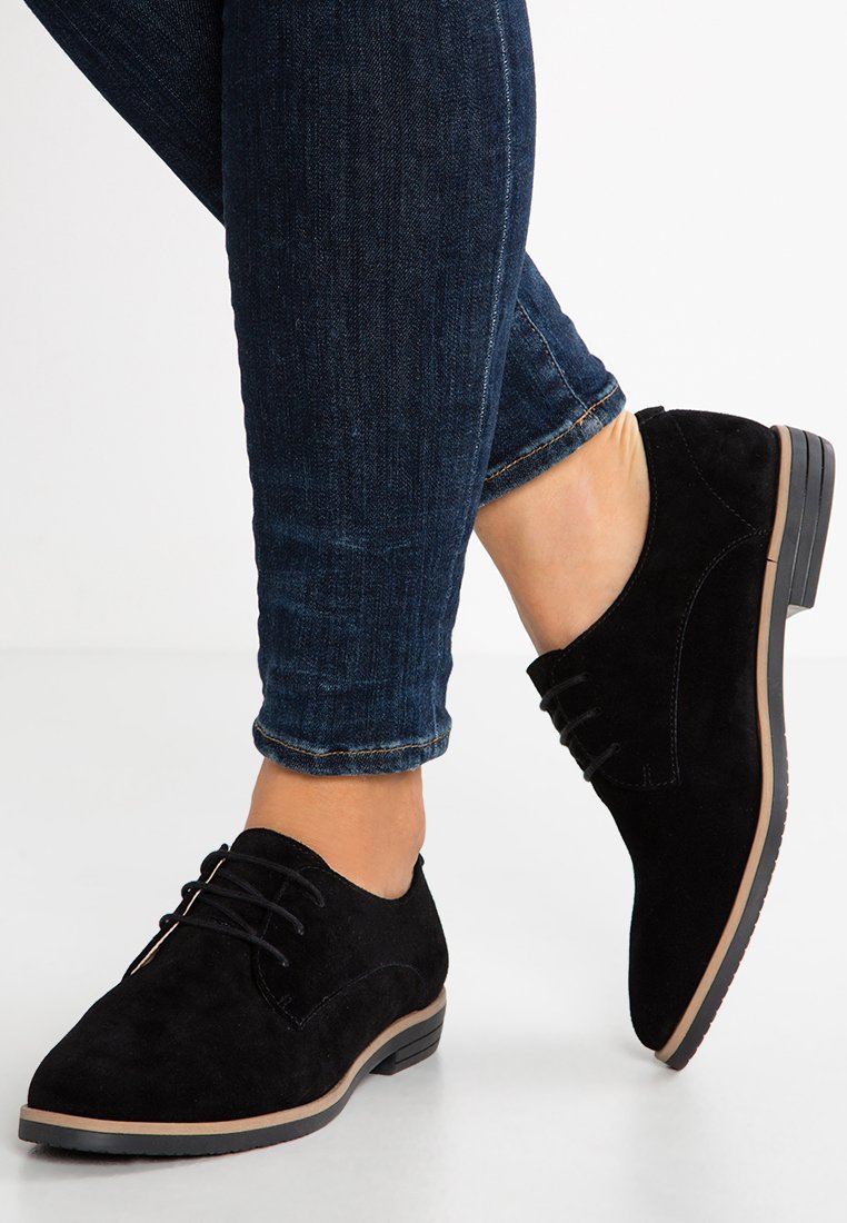 Chaussures en cuir Anna Field - à lacets - noires
