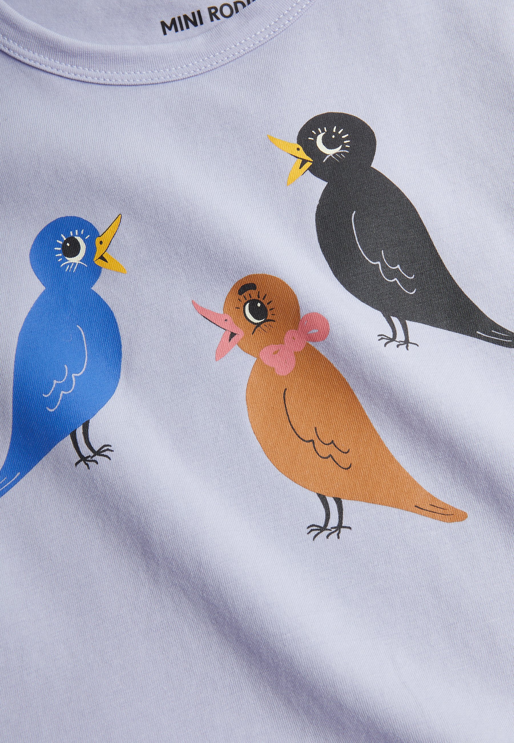 Mini Rodini T-shirt Oiseaux Unisexe - T-shirt imprimé - violet