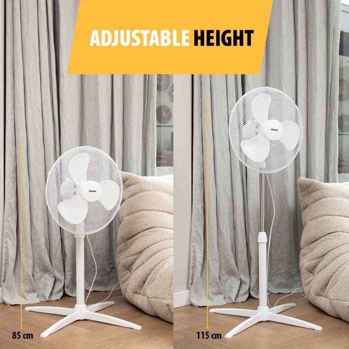 Ventilateur sur Pied - TRISTAR - VE-5755 - 45 W - Oscillation - Télécommande - 3 vitesses