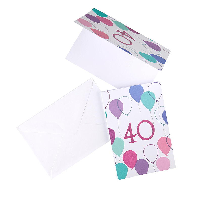 Kort 40 år, balloner