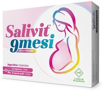LOGUS PHARMA Salivit 9 mois 30 gélules + 30 comprimés Complément alimentaire pour femmes enceintes