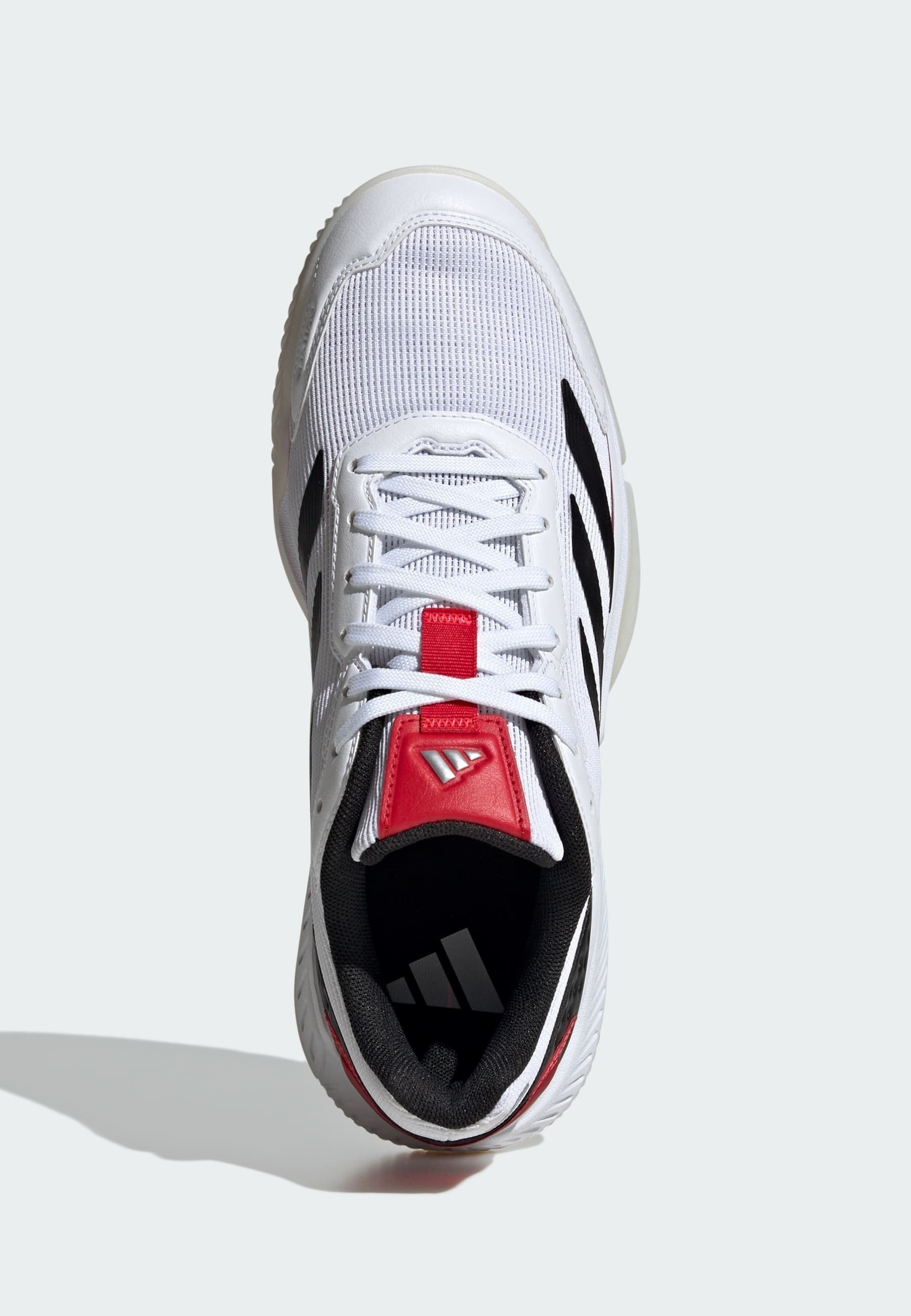 adidas Performance COURTQUICK PADEL - Chaussures de padel - blanc nuage, noir, rouge vif