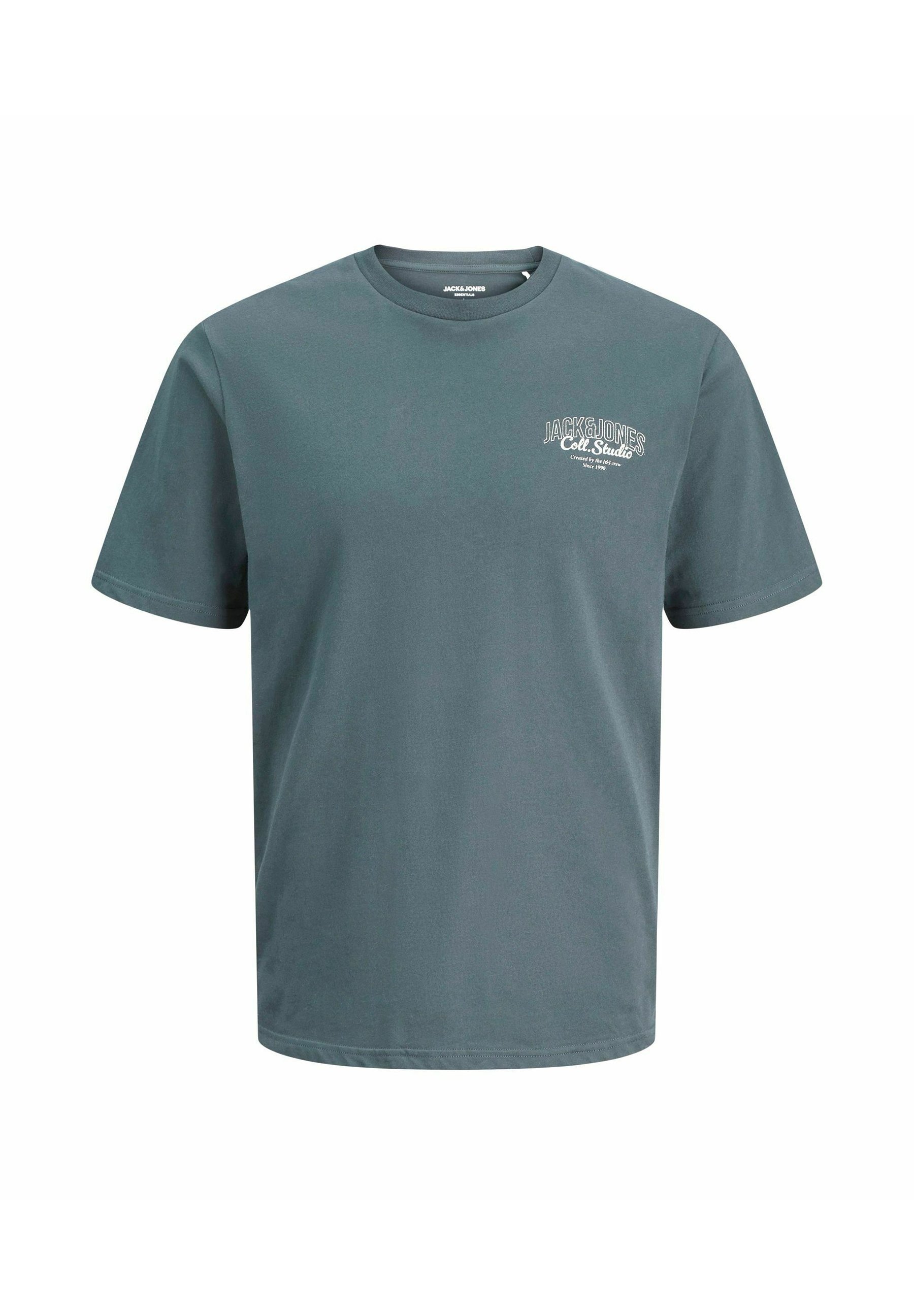Jack & Jones 5er-Pack bedruckte T-Shirts – Antikweiß