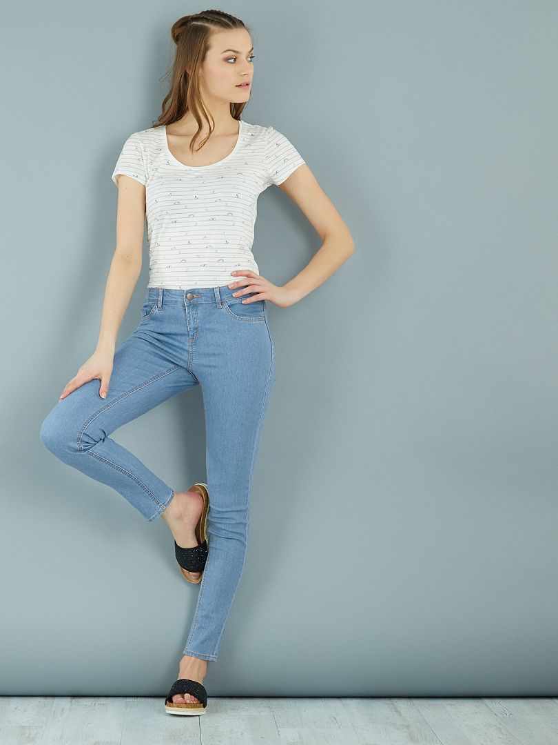 Calça jeans skinny elástica - double stone