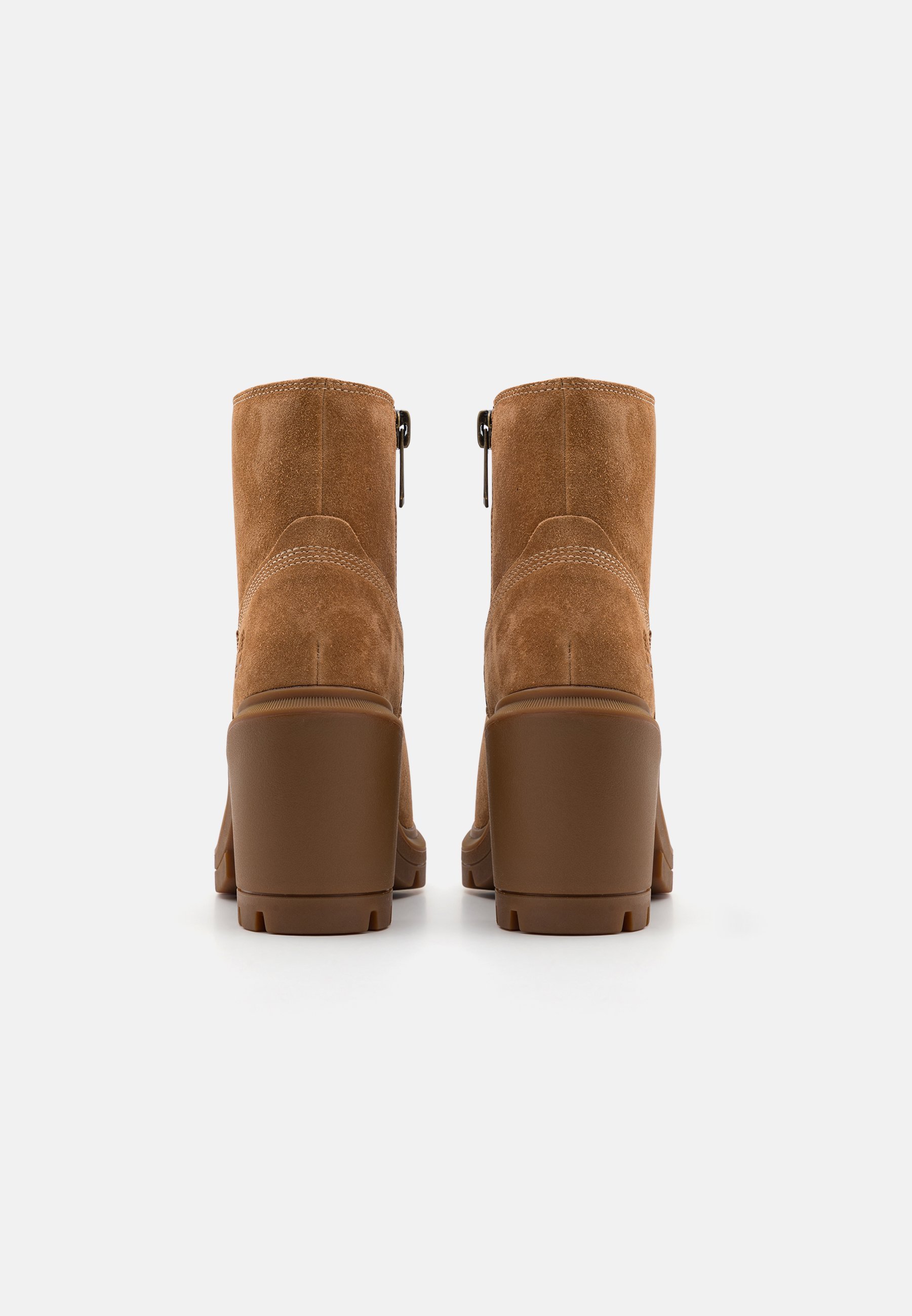 Timberland ALLINGTON HEIGHTS - Enkellaarsjes met plateauzool - roestbruin