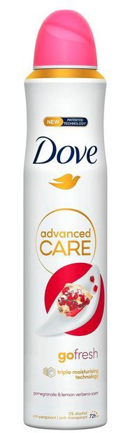 Advanced Care granātābolu un citronu dezodorants 72 stundu aizsardzībai Smidzināmie dezodoranti