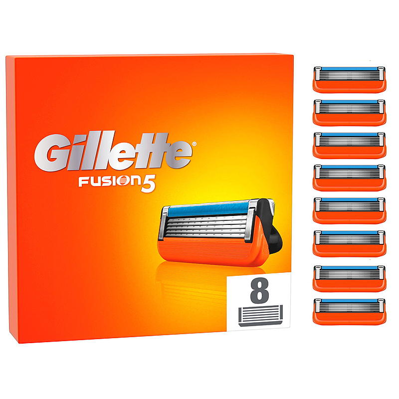 Lame Gillette, confezione da 8 Fusion