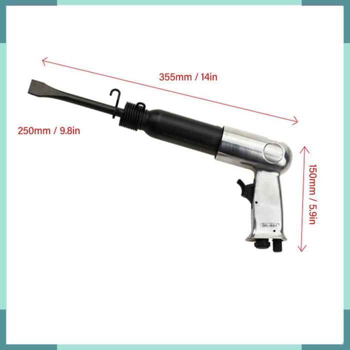 Kit de martillo neumático multifuncional VBESTLIFE para reparación de automóviles y eliminación de óxido, 250 mm de longitud.