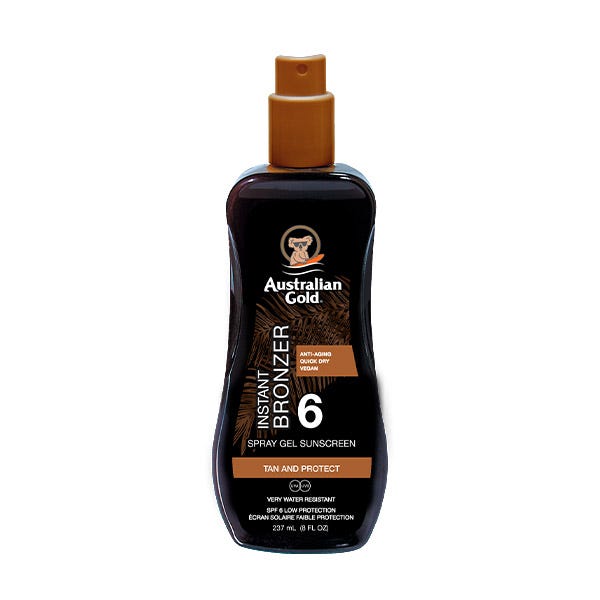 Spraygel solcreme med øjeblikkelig bronzer SPF 6 | 237 ml