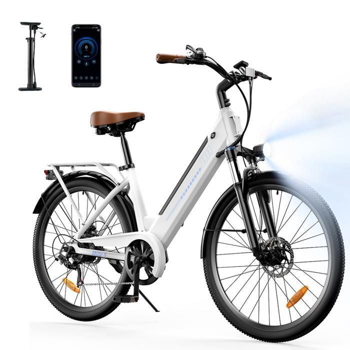 Vélo électrique UcityS, VTT Électrique Blanc 26